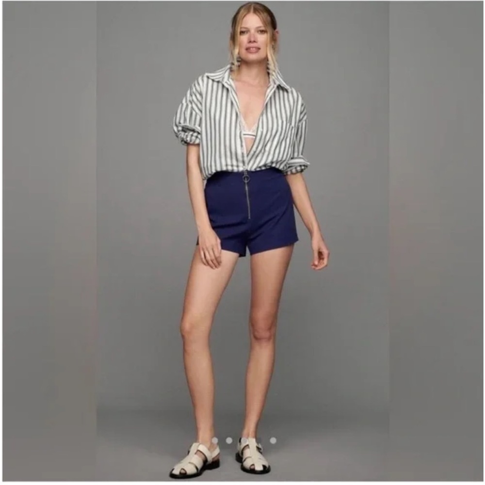 NWT Anthropologie Maeve Zippered Micro Shorts